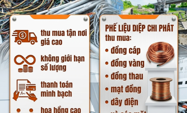Bán đồng phế liệu ở đâu ? PHẾ LIỆU DIỆP CHI PHÁT thu mua tận nơi, giá cao ,uy tín không giới hạn số lượng 