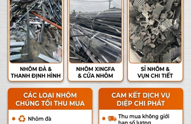 Thu mua nhôm giá cao tại KCN Tân Đức