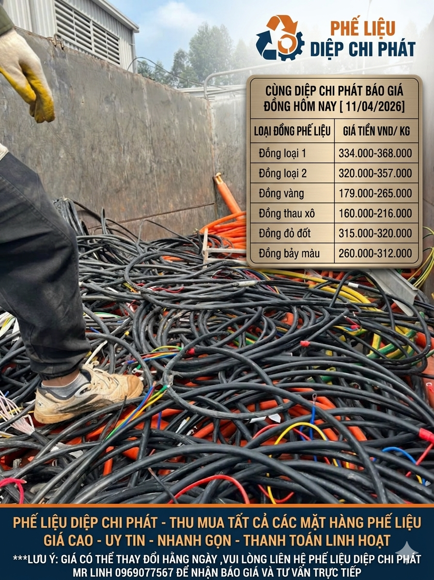 Giá đồng phế liệu hôm nay, giá đồng cáp, giá cáp nhôm