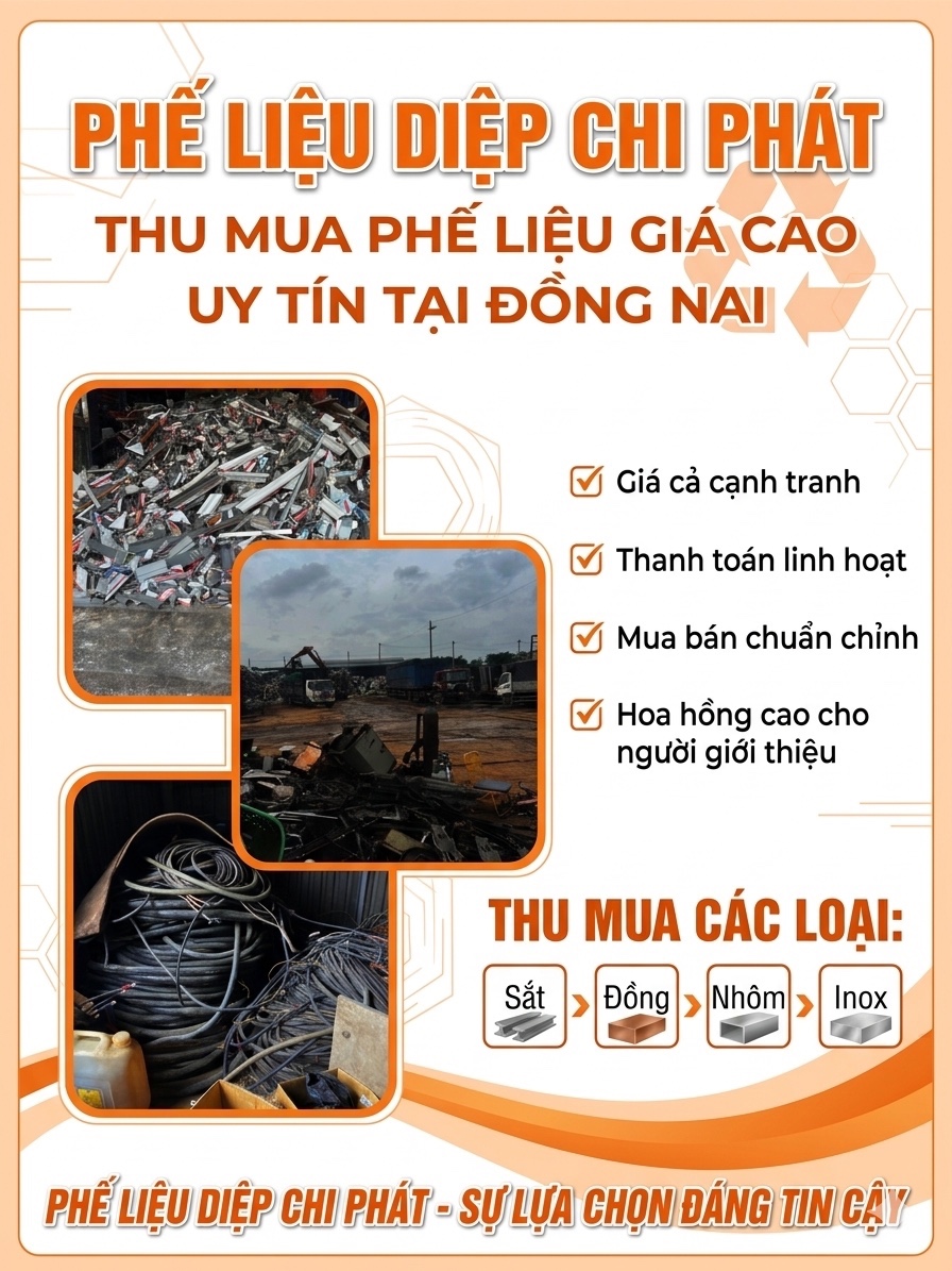 Thu mua phế liệu giá cao tại Đồng Nai